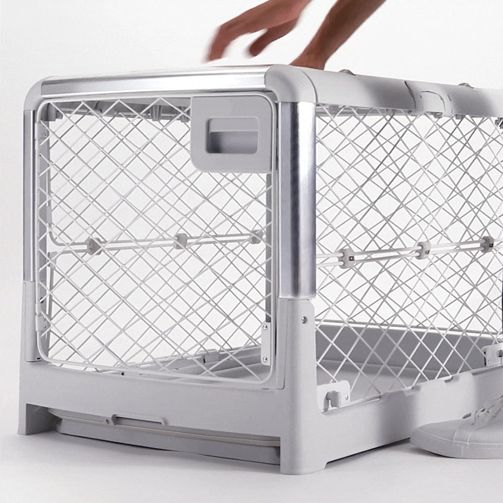 DIGGS PET 折りたたみケージ レボルクレート Amazon.com : DIGGS Revol Collapsible Dog Crate with Wheels